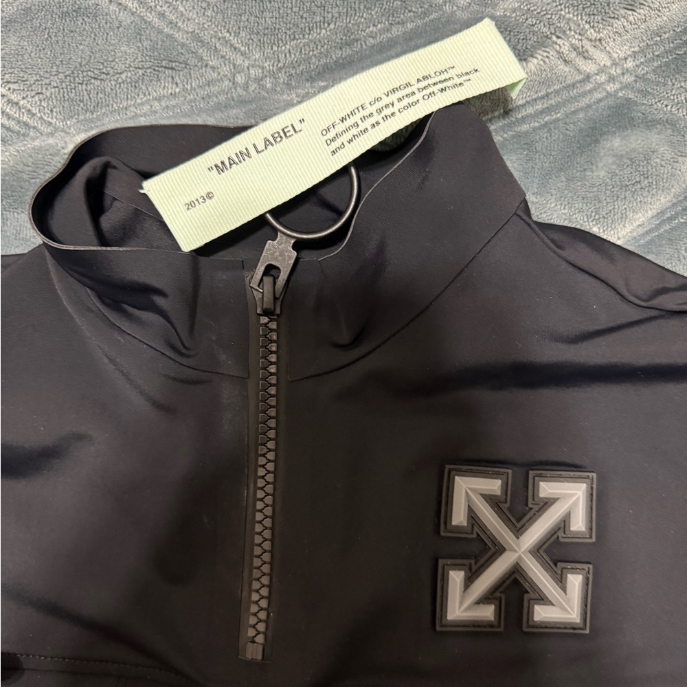 Off White half zip NWT - image 3